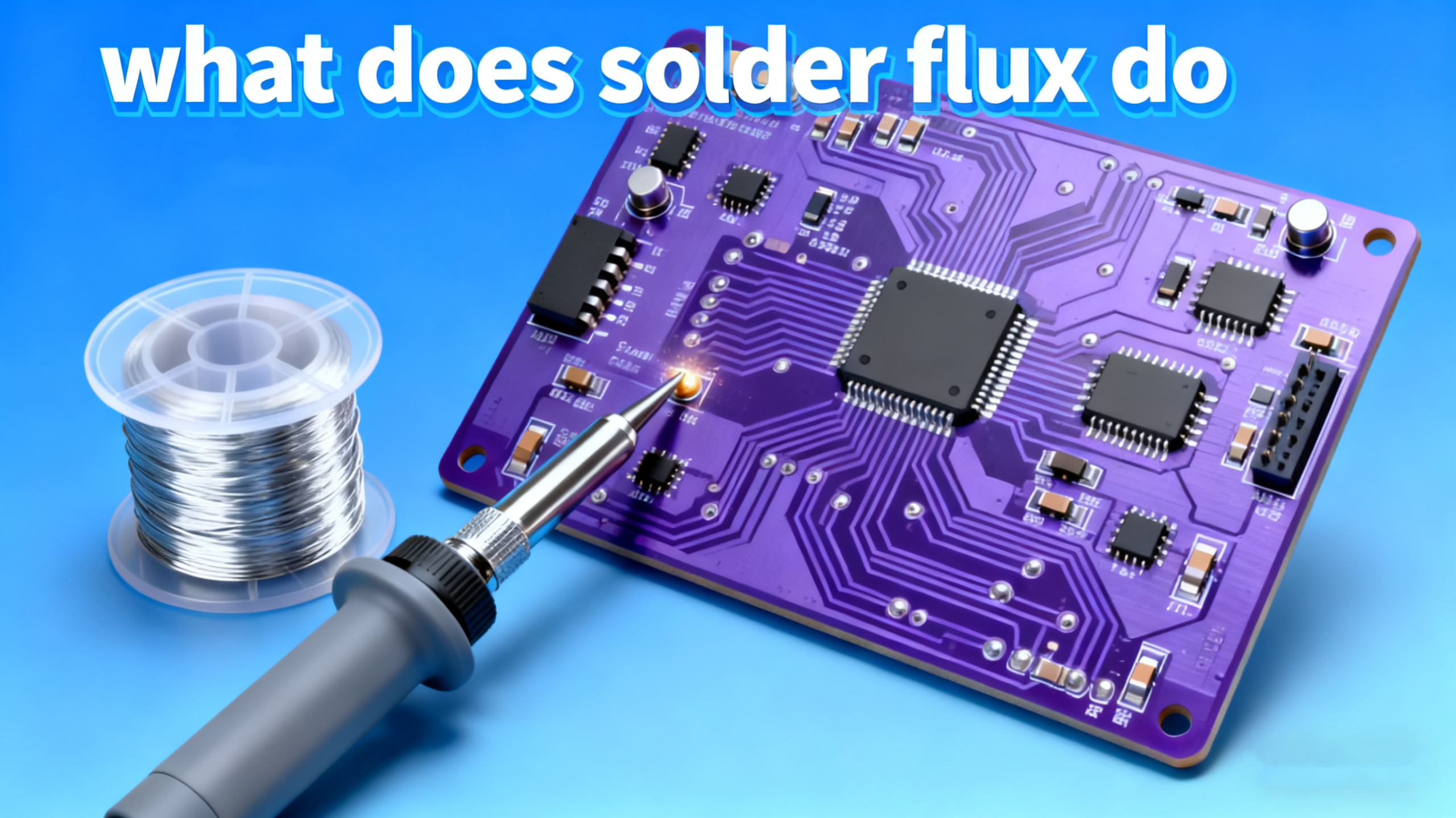 what does solder flux do