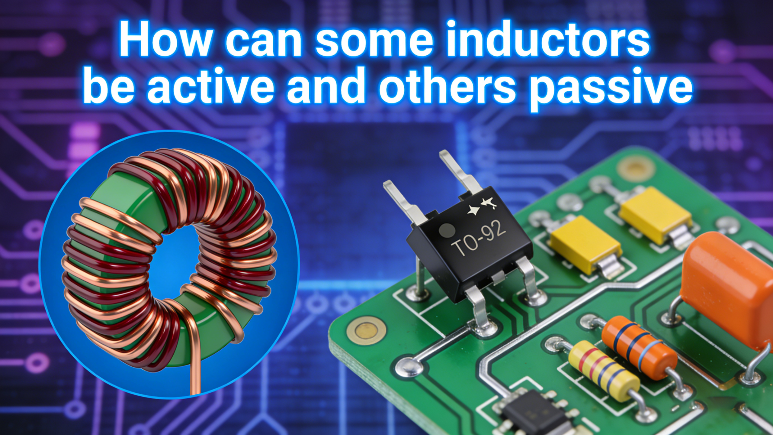 Differences between Active and Passive Inductors、how can some inductors be active and others passive