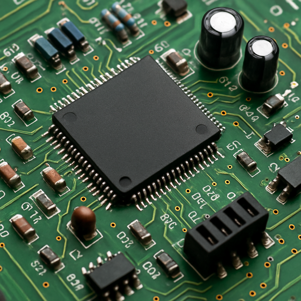 Image of a circuit board with various components