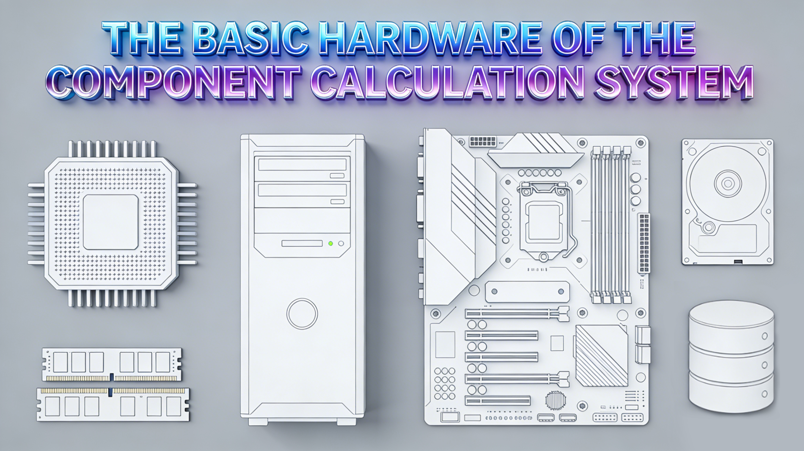 The basic hardware of the component calculation system