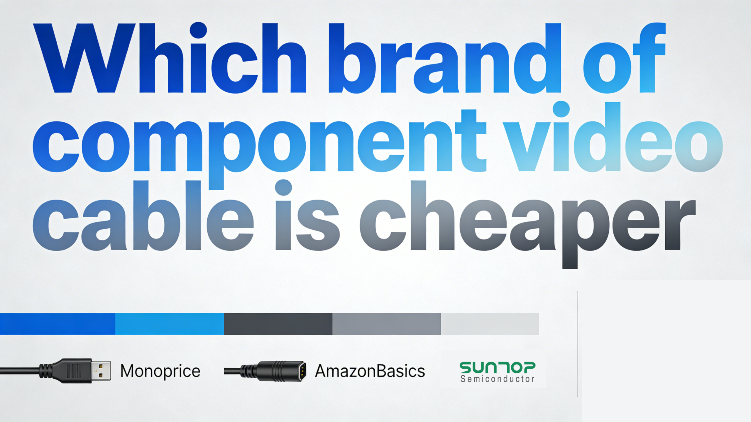 Which brand of component video cable is cheaper